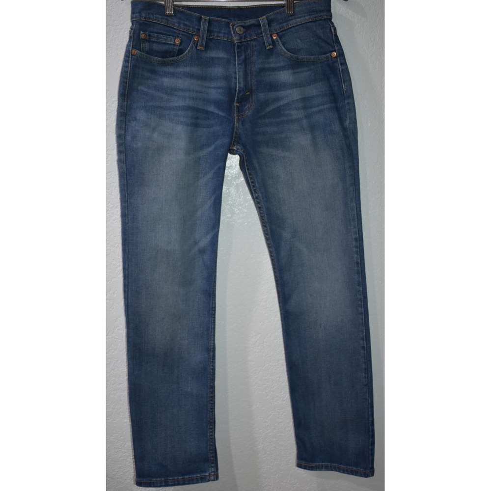 Levis‎ 514 Jeans Mens 30x30 Blue Medium Wash Straight Leg Denim Zip Fly Casual